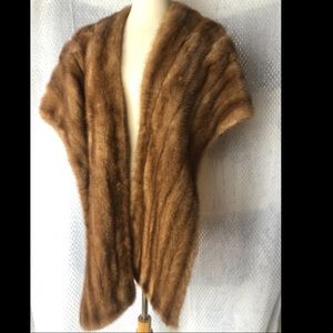 Vintage fur shawl from 1930s
